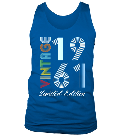 Vintage 1961 Vintage Birthday Retro Vintage Tank Top Unisex