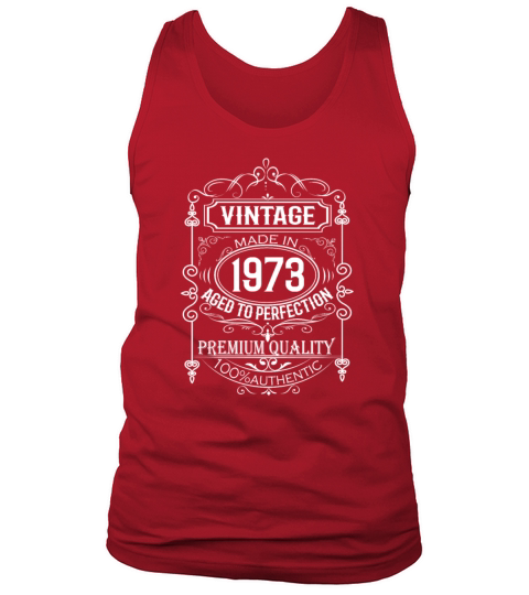 Vintage 1973 49th Birthday Made in 1973 Born 1973 Tank Top Unisex