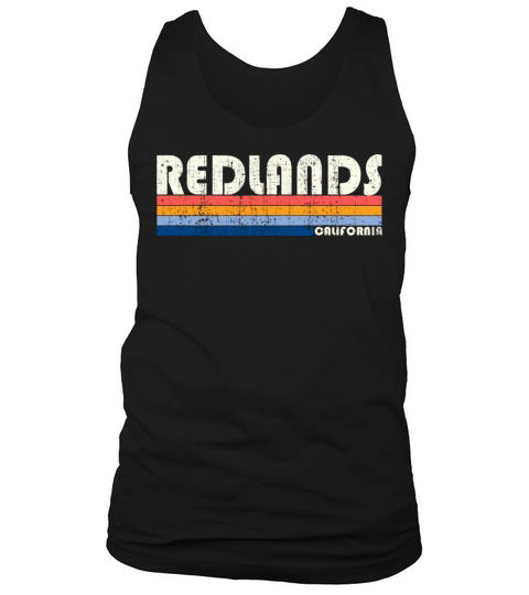 Vintage 70S 80S Style Redlands Ca Tank Top Unisex