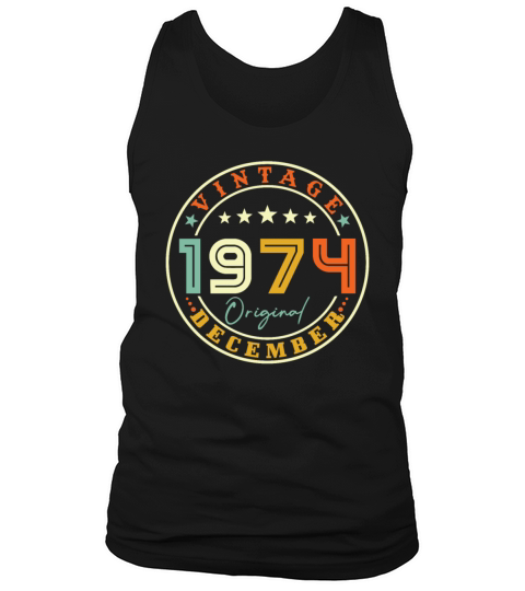 Vintage December 1974 Tank Top Unisex