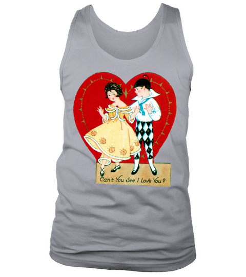 Vintage Valentines Day Tank Top Unisex