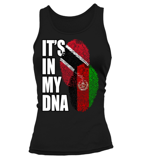 Afghan And Trinidad Tobago Mix Heritage DNA Flag Tank top Woman