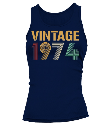 Beautiful Vintage 1974 Birthday Design Tank top Woman