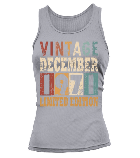 born 1971 December vintage gift Tank top Woman