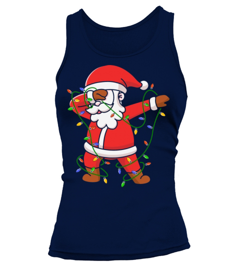 Merry Christmas funny santa claus dabbing Tank top Woman