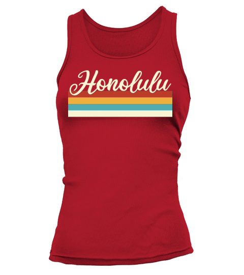 Honolulu - Hawaii - Retro - Vintage United States Tank top Woman