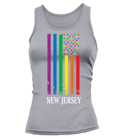 New Jersey Pride Month Pride Flag LGBT Community L Tank top Woman