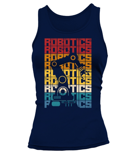 Robot Robotics Engineer Retro Tank top Woman