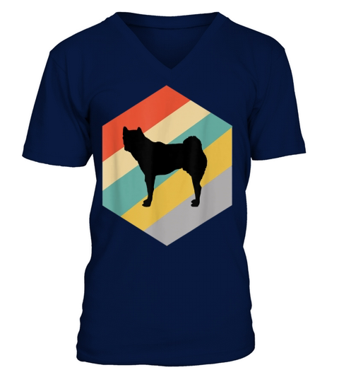 Akita Dog Vintage Design T Shirt V-Neck T-shirt