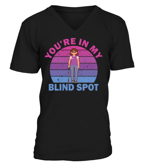 Blind Blindness Awareness Visually Impaired People V-Neck T-shirt