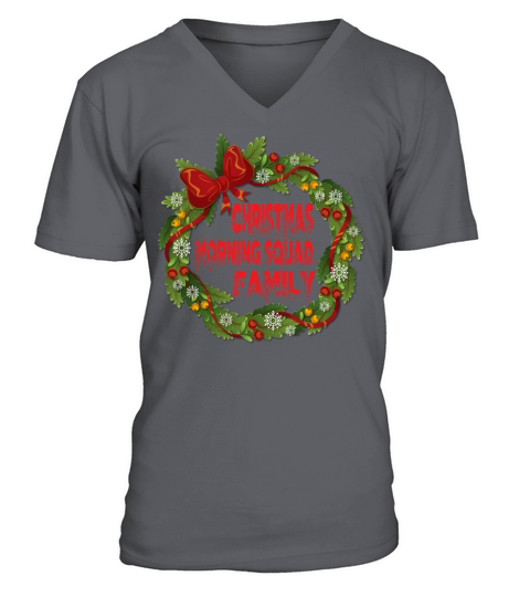 Christmas Morning Squad Family happy Xmas Holidays V-Neck T-shirt