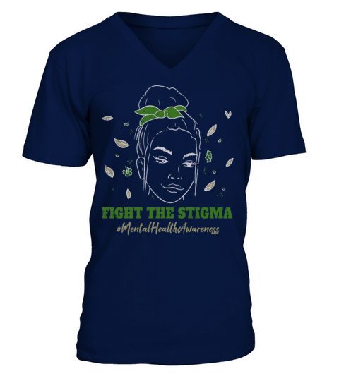 In May Wear Green Mental Health Awareness Month V-Neck T-shirt