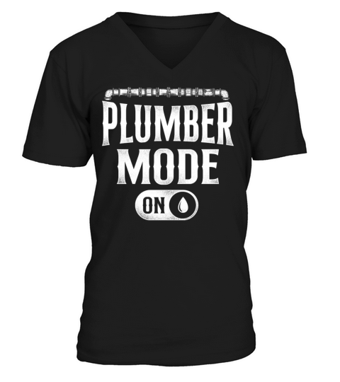Plumbing Plumber Vintage Plumber V-Neck T-shirt