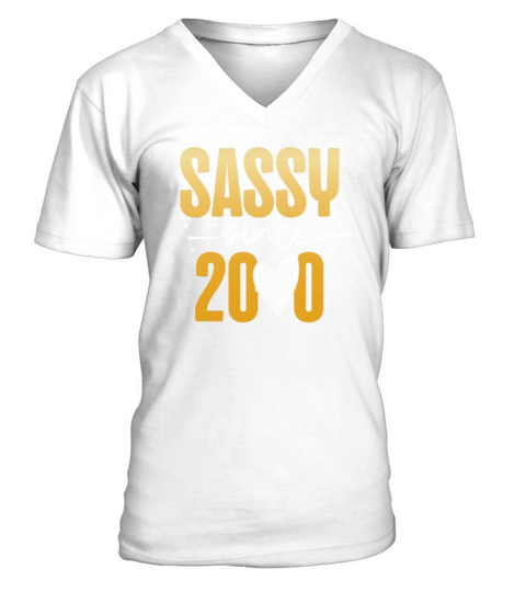 Sassy Since 2000 Decade 2000s Millenium Vintage V-Neck T-shirt