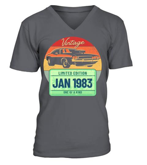 Vintage January 1983 V-Neck T-shirt