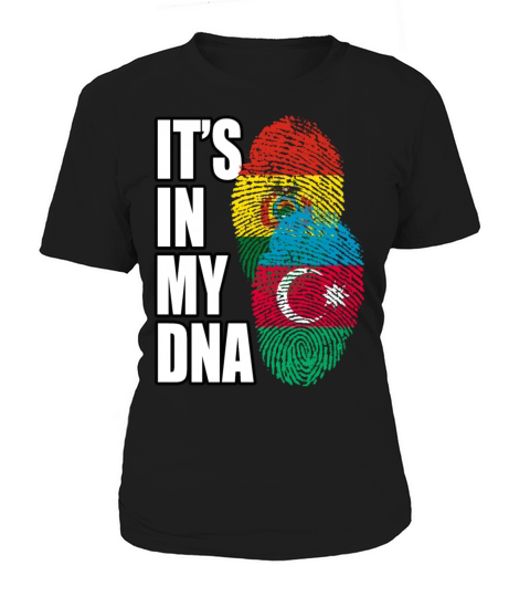 Azerbaijani And Bolivian Mix Heritage DNA Flag Women's T-Shirt