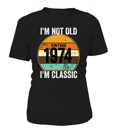 Im Classic Vintage 1974 Distressed Sunset Women's T-Shirt