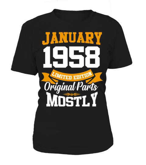 January 1958 Limited Edition Birthday Present Women's T-Shirt