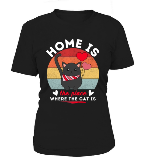 Vintage Cat Sunset Women's T-Shirt