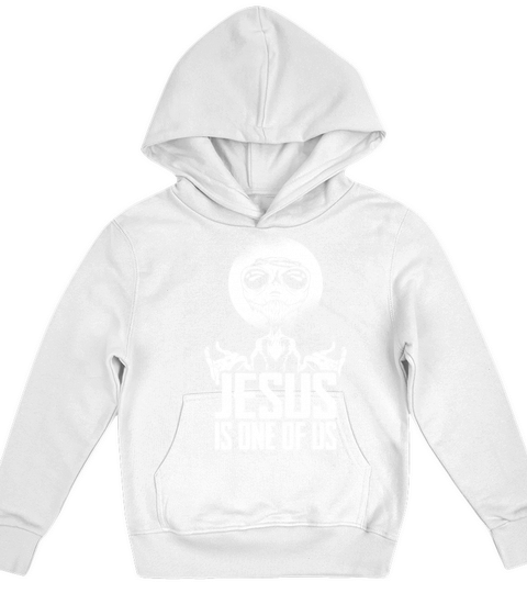 Christian Christianity Funny Alien Jesus Kids Hoodie