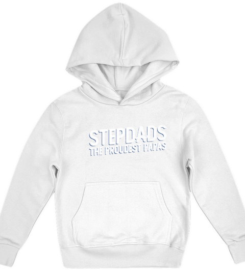 Stepdads The Proudest Papas - Stepdad Fathers Day Kids Hoodie