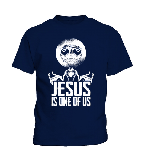 Christian Christianity Funny Alien Jesus Kids T-Shirt