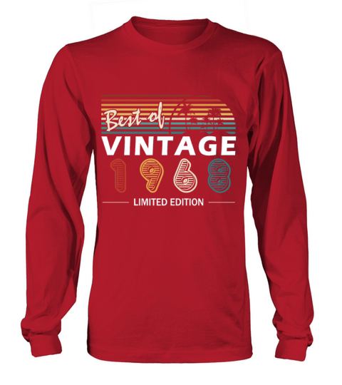 Original 1968 vintage birthday retro Long sleeved Unisex