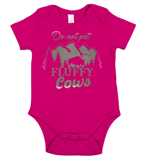 Do Not Pet The Fluffy Cows Short Sleeve Baby One-Piece