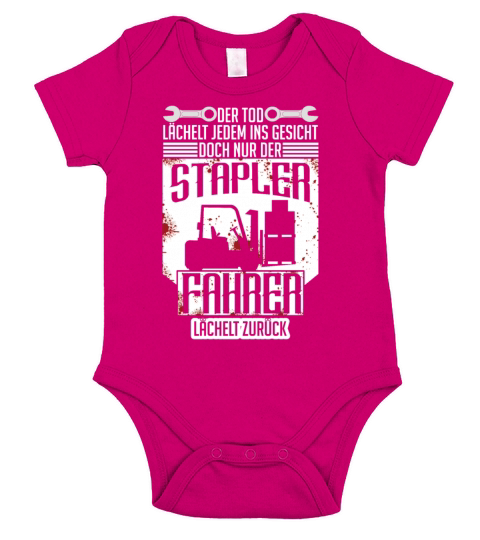 Forklift Driver Smiles Back Funny Quotes Operator Short Sleeve Baby One-Piece