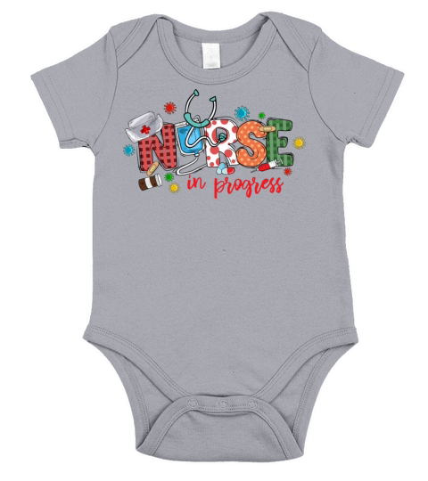 Nurse In Progress Nurse Life Short Sleeve Baby One-Piece