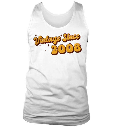 Vintage since 2008 15 Years Old - Groovy 15th Tank Top Unisex