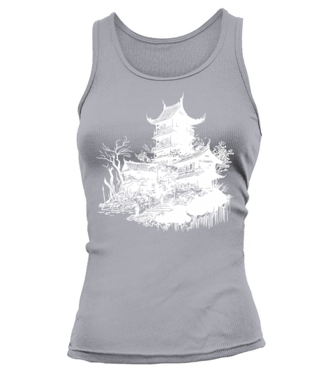Japanese Architecture Temple In Retro Design Tank top Woman