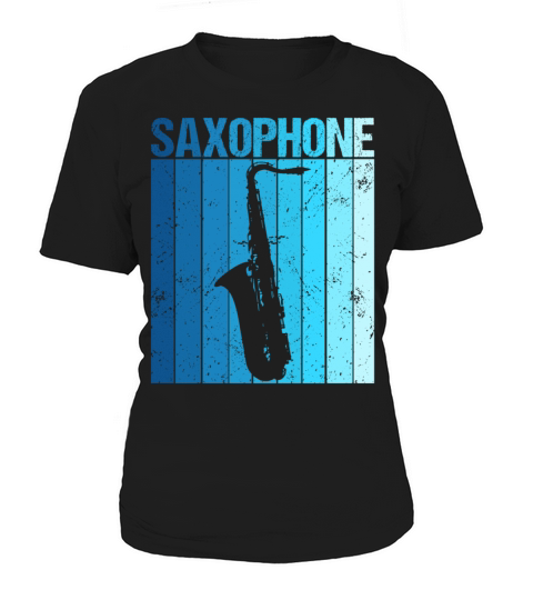 Vintage Saxophone Jazz Music Saxophonist Women's T-Shirt