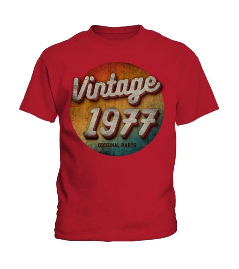 VINTAGE 1977 ORIGINAL PARTS Kids T-Shirt