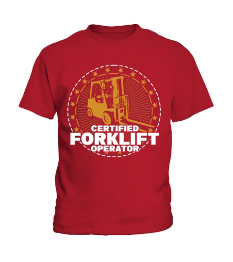 Vintage Forklift Operator Driver Trucker Forklift Kids T-Shirt