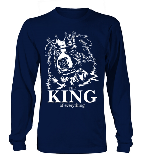 Australian Shepherd King of Everything dog dad Long sleeved Unisex