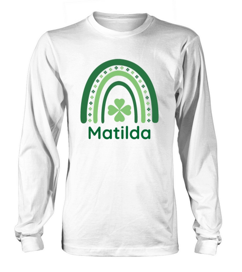 Matilda Clover Charm Boho Rainbow Long sleeved Unisex
