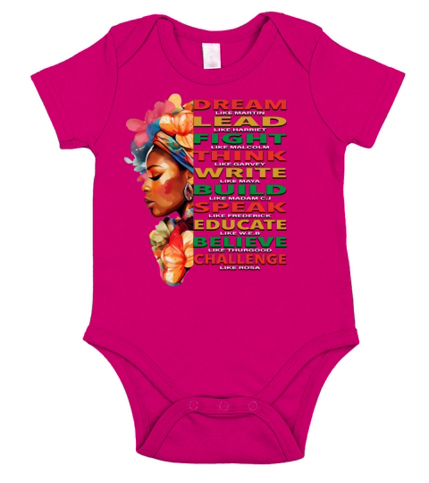Black History and Juneteenth Black Leaders Short Sleeve Baby One-Piece