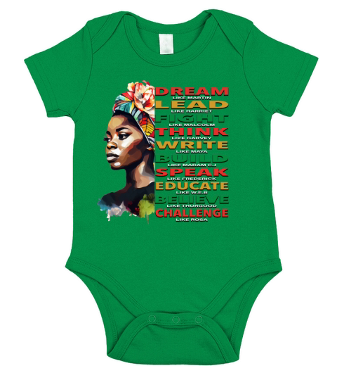 BLM Melanin Pride African American Black History Short Sleeve Baby One-Piece