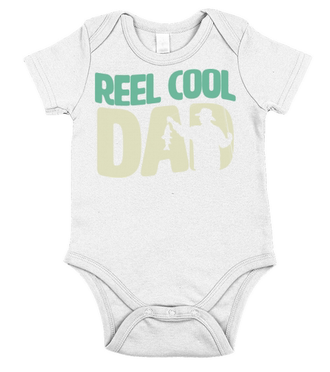 Reel Cool Dad Fishing Short Sleeve Baby One-Piece