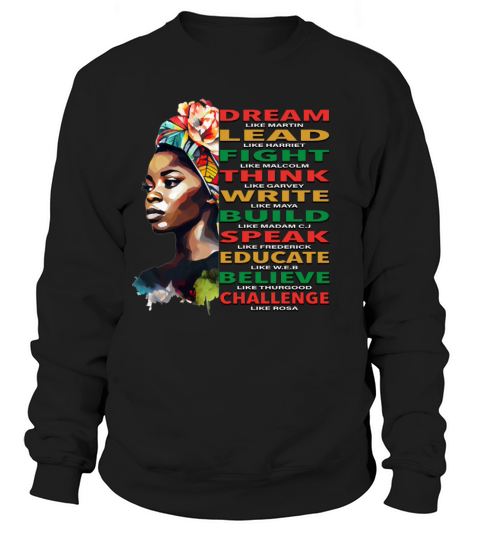 BLM Melanin Pride African American Black History Sweatshirt Unisex