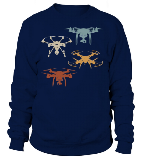 Retro Drones Vintage Drone Pilot Sweatshirt Unisex
