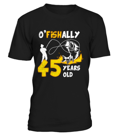45th Birthday Fishing 1968 Vintage Fisherman Angle T-Shirt Unisex