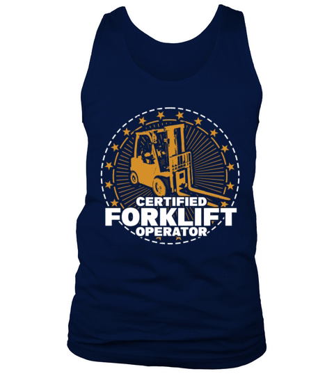 Vintage Forklift Operator Driver Trucker Forklift Tank Top Unisex