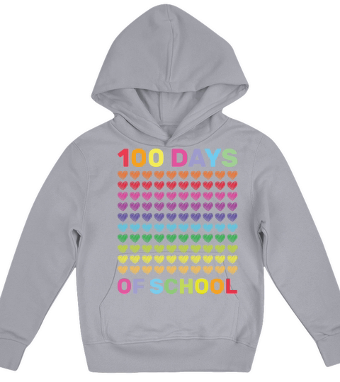Cute 100 Days Of School And Still Loving It Hearts Kids Hoodie
