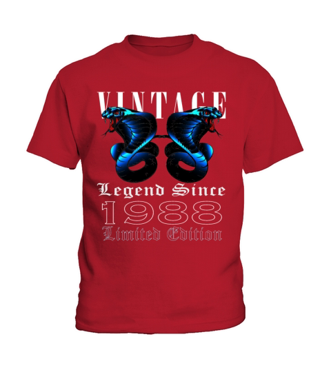 1988 Vintage Snake 35 Years Limited Edition Kids T-Shirt