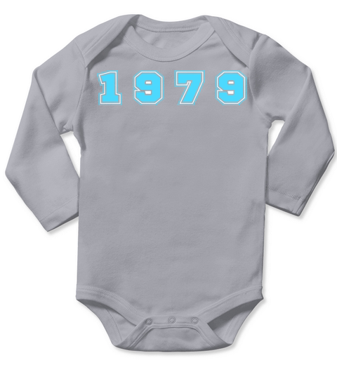 1979 Year Number Long Sleeve Baby One-Piece