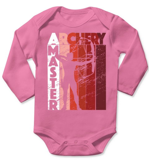 Archery Master Archer Bow Shooting Vintage Sport Long Sleeve Baby One-Piece