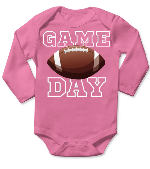 Vintage American Football Game Sports Lover Long Sleeve Baby One-Piece