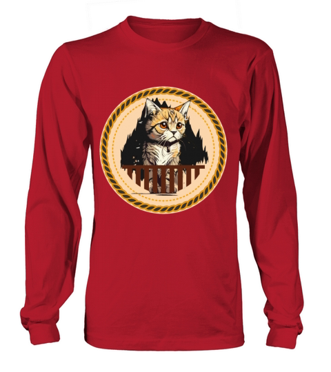 A lonely Cat T-shirt Vintage Long sleeved Unisex